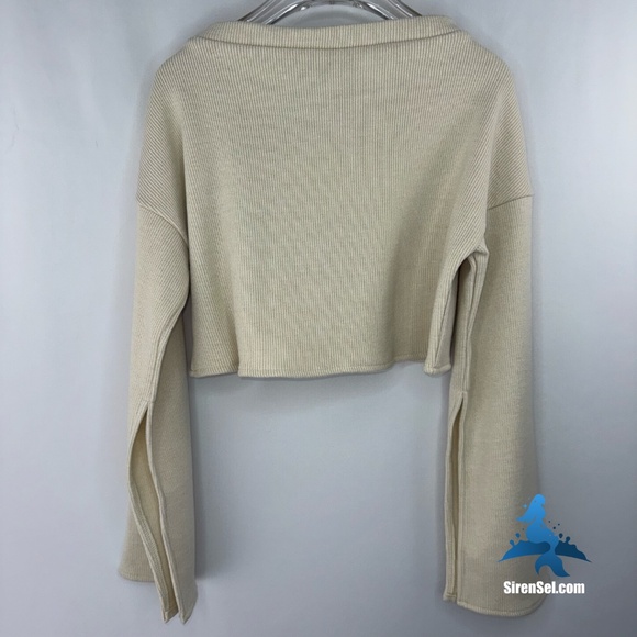 1158 NWT Choosy Elsa Crop Sweater – Size XS – Cream - Picture 7 of 12